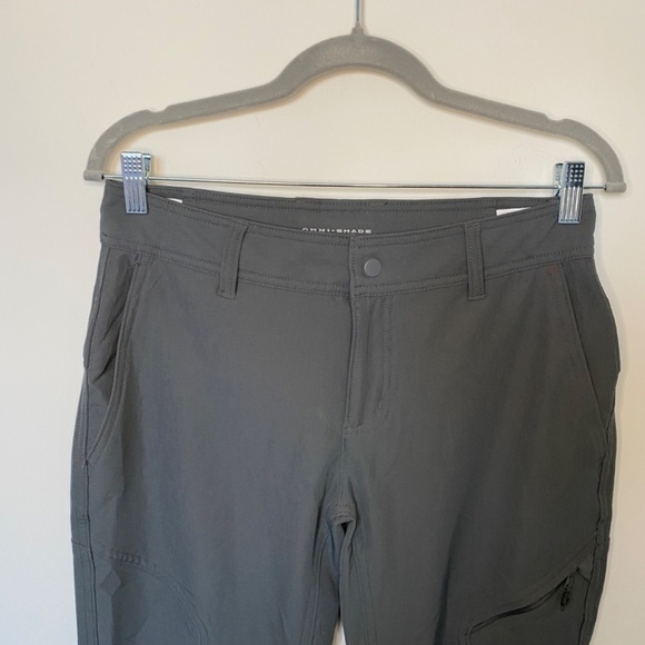 LADIES Columbia Omni-Shade Sun Protection Pants, 8, Gray - Picture 5 of 7